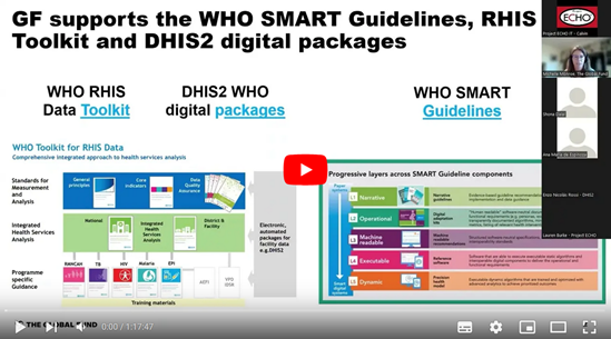 Vigilancia de caso de infección por el VIH – Webinario sobre el paquete de la OMS en “DHIS2 Tracker”