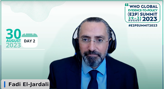 Fadi El-Jardali moderator of day 2