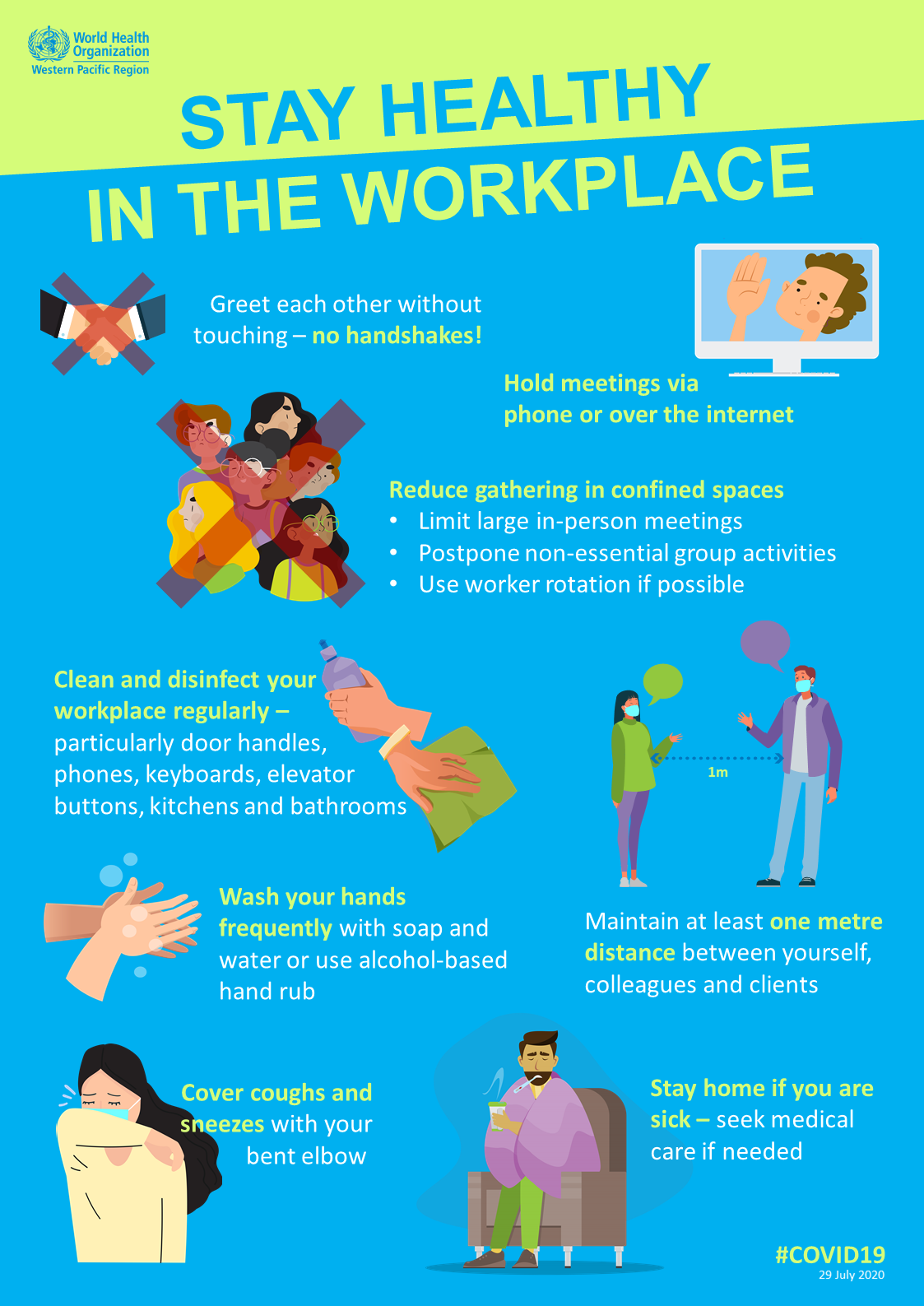 Stay Healthy in the Workplace poster